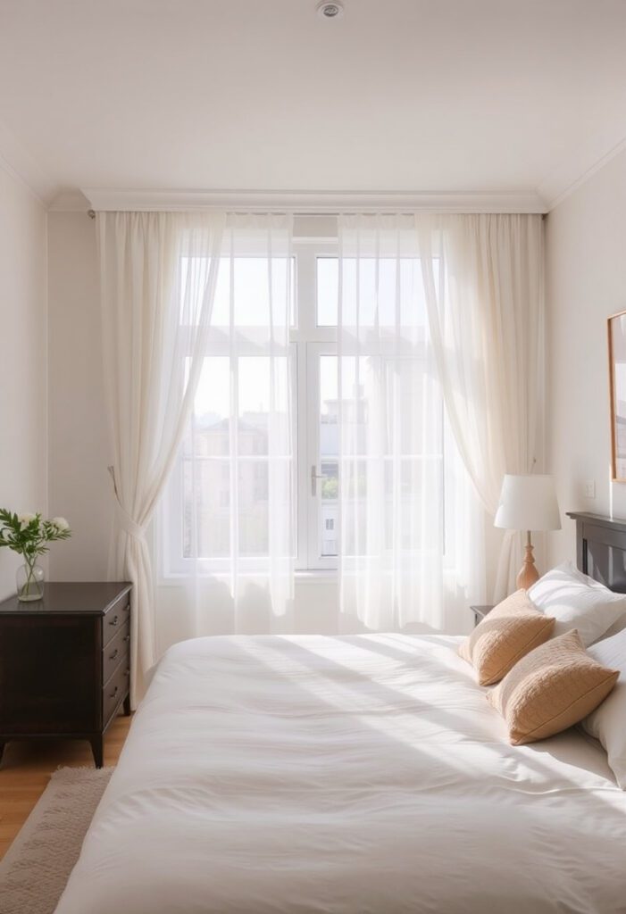 Unblocked window letting in natural light.