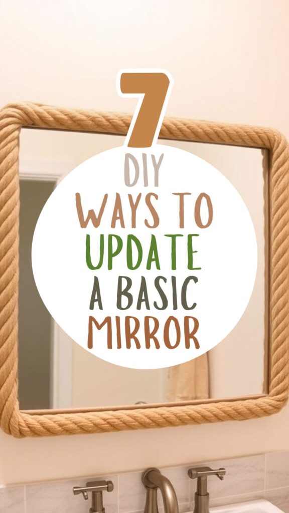 DIY ways to update a basic mirror
