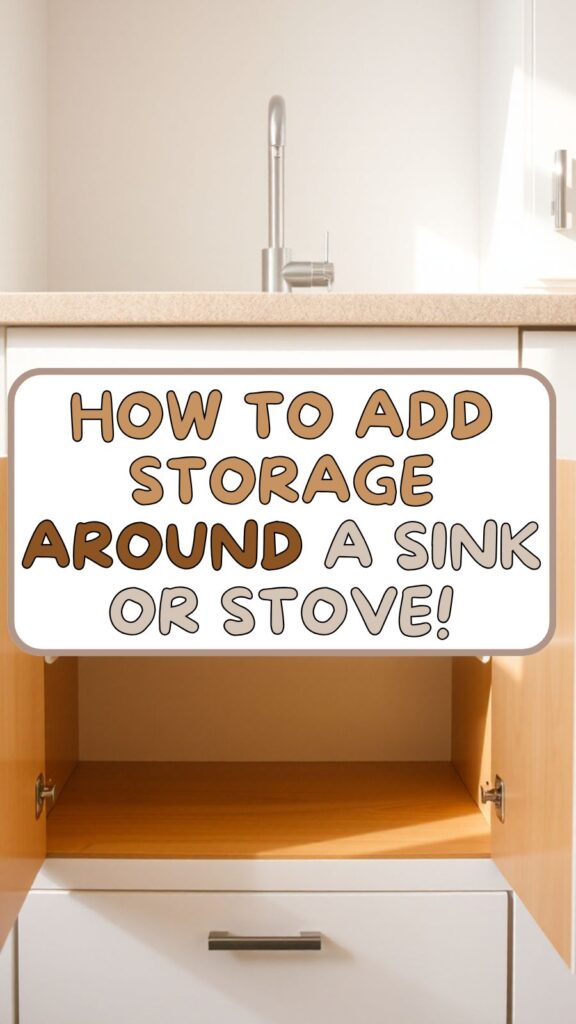 How to Add Storage Around a Sink or Stove
