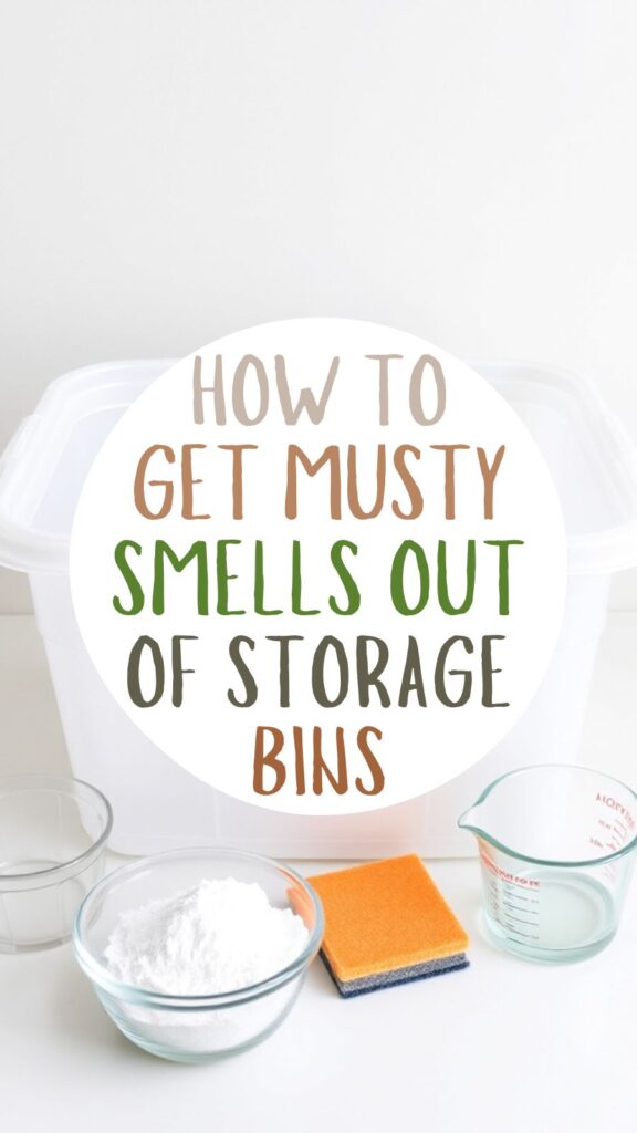 How to get musty smells out of storage bins