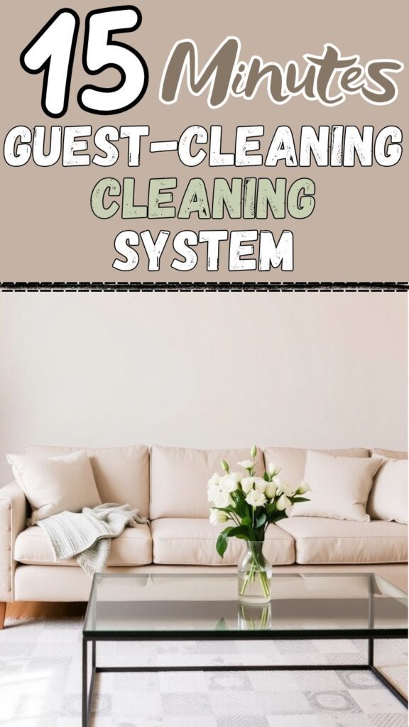 The 15-Minute Guest-Ready Cleaning System