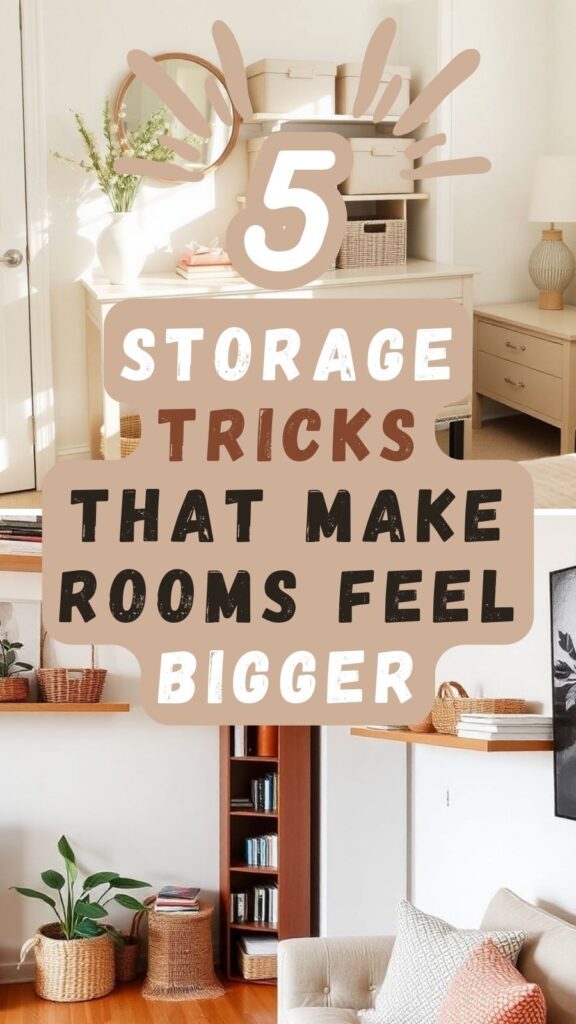 storage hacks that make rooms feel bigger