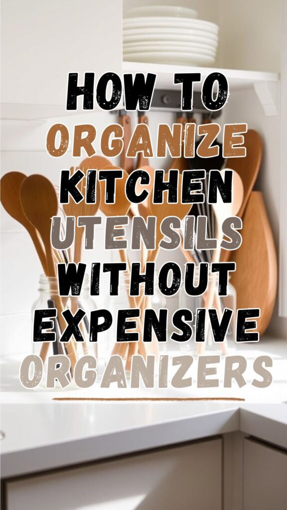 organize kitchen utensils