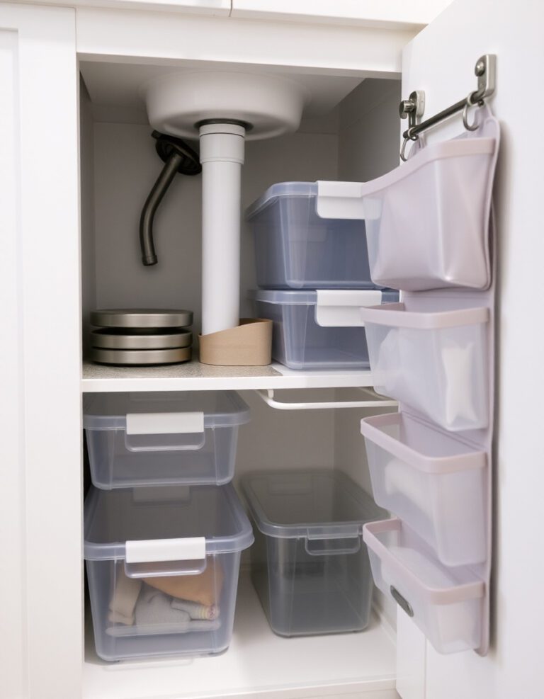 6 Under-Sink Storage Ideas For Tiny Apartment Kitchens