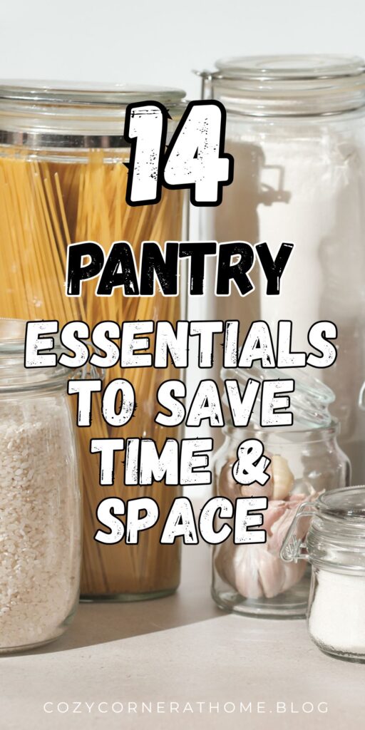 Discover 14 pantry essentials that may help save time and space. Simple storage solutions for organizing food, reducing waste, and making meal prep easier.