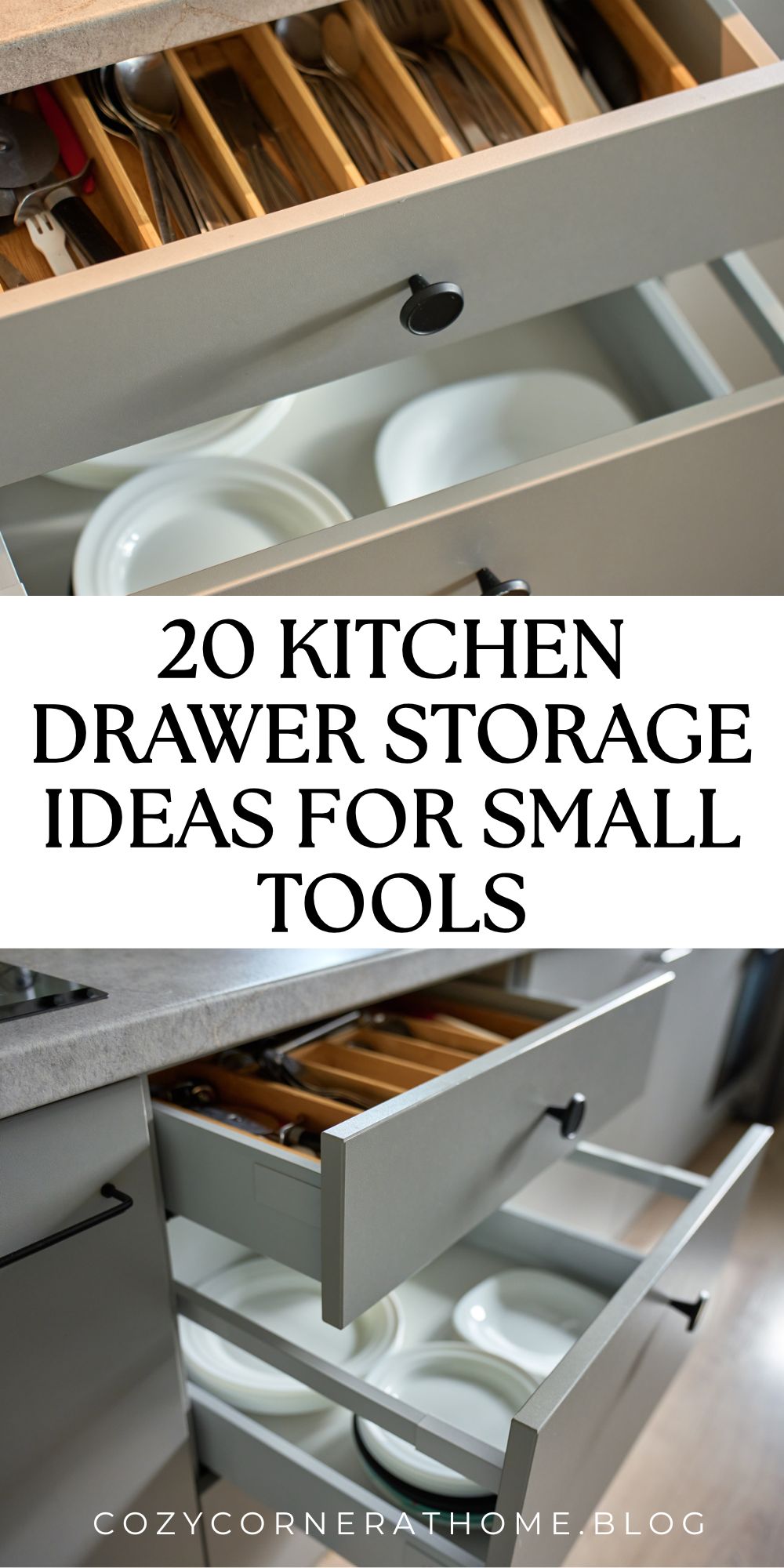 20 Kitchen Drawer Storage Ideas for Small Tools - Cozy Corner at Home