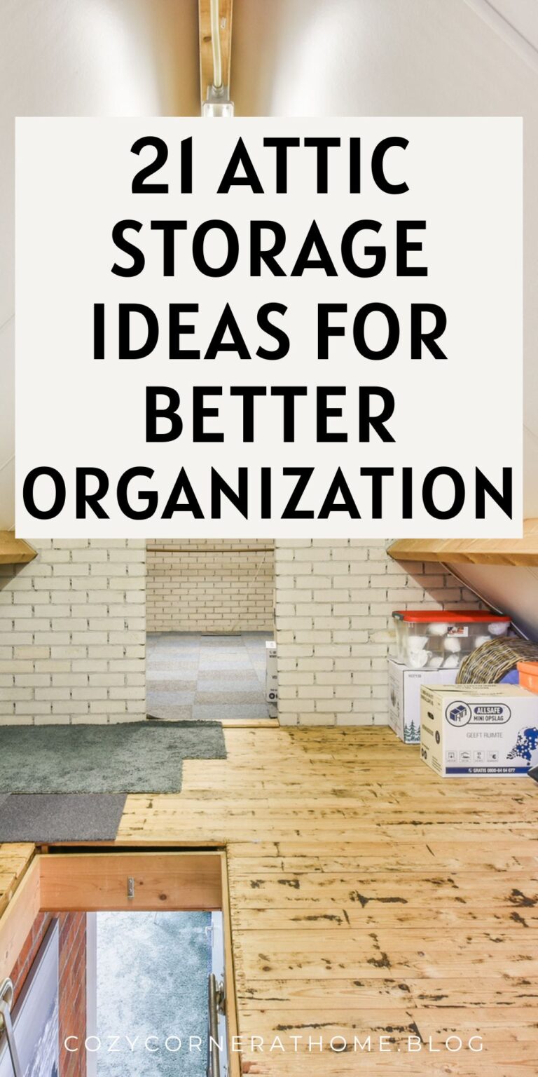 Storage Sectioning 21 Attic Storage Ideas for Better Organization - Cozy Corner at Home