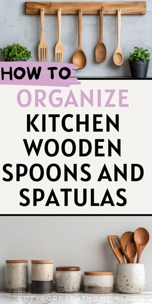 How to Organize Kitchen Wooden Spoons and Spatulas