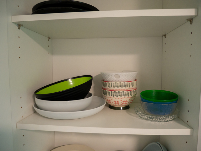 bowls in cabinets