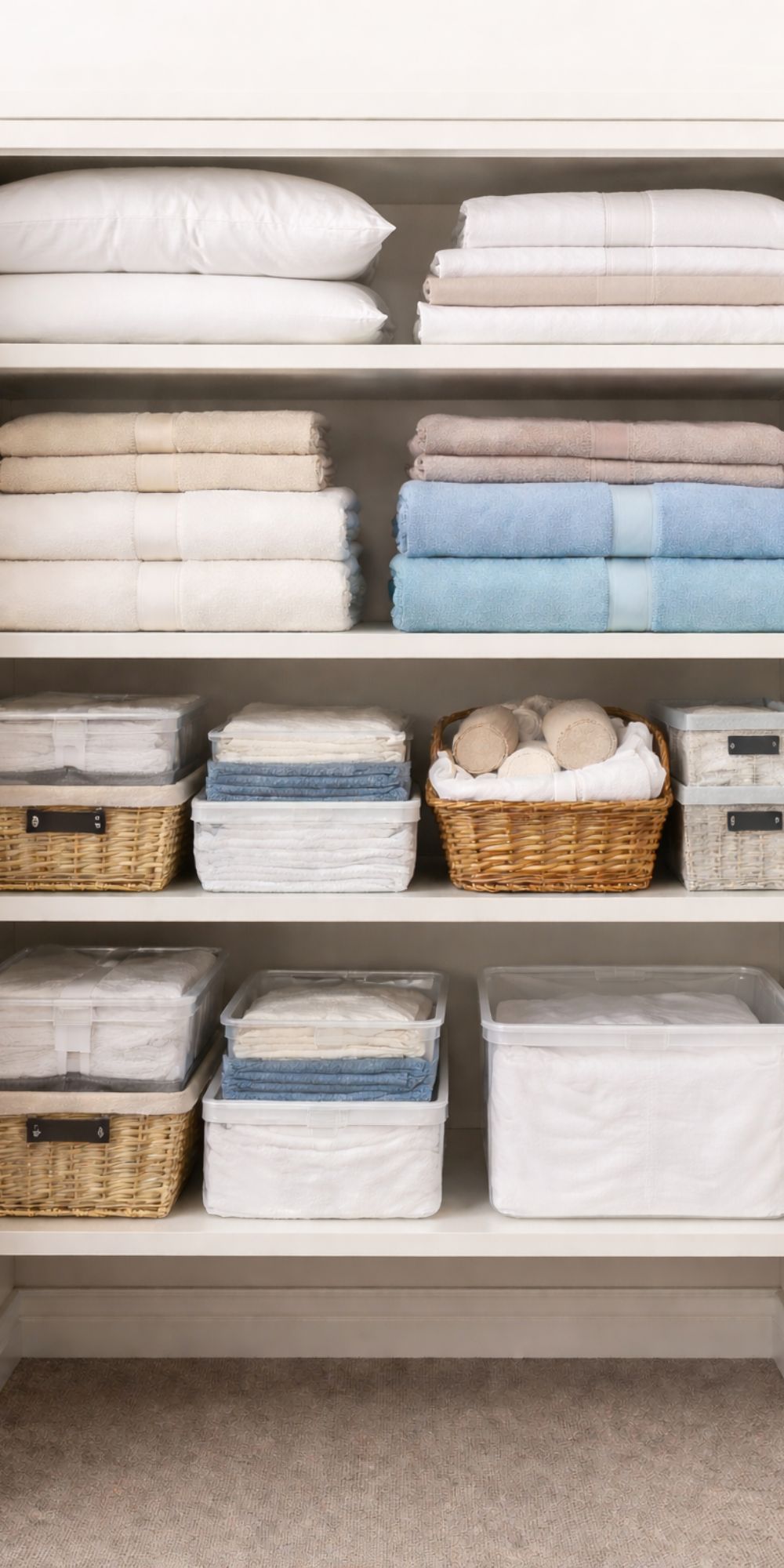 16 Simple Linen Closet Organization Ideas for Easy Access - Cozy Corner ...