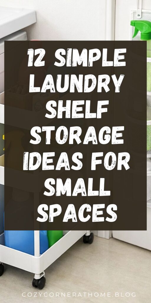 12 Laundry Shelf Storage Ideas for Small Spaces