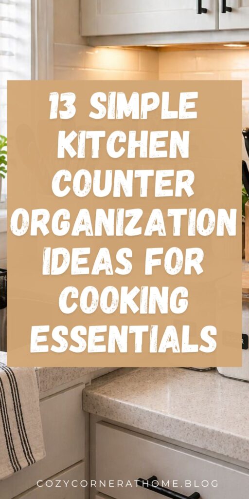 13 Simple Kitchen Counter Organization Ideas for Cooking Essentials