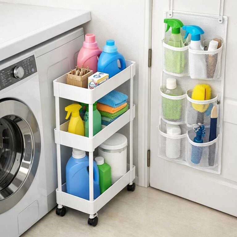 12 Space-Saving Laundry Shelf Storage Ideas for Small Spaces